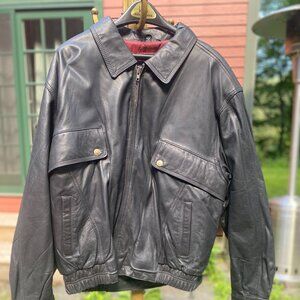 Vintage Kenneth Stevens Black Leather Jacket